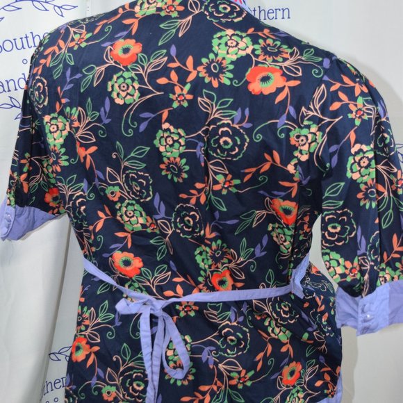 Jessi L Pullover Floral Blouse, Embroidered Size 2X - Picture 2 of 12